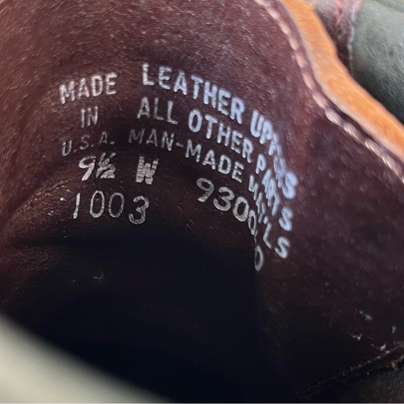 H.S. Trask Bison Leather mens brown lace up boots size 9.5 wide - Picture 7 of 16